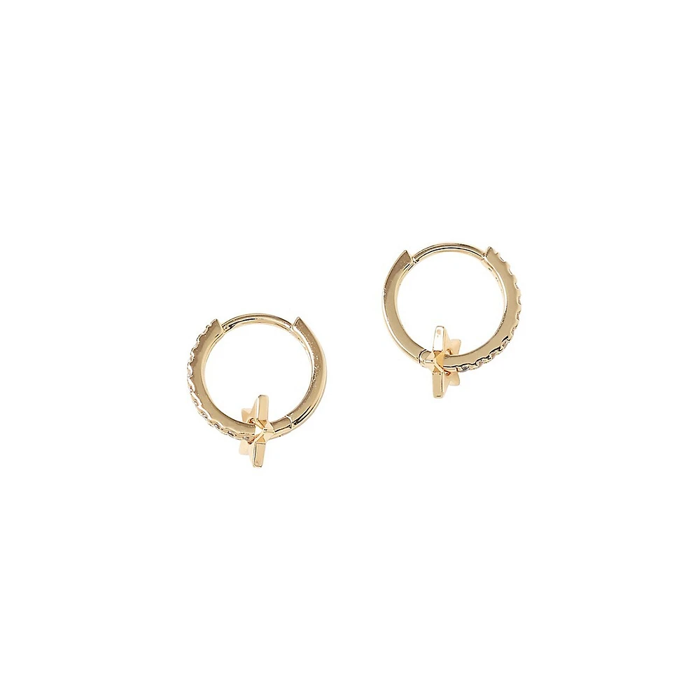 Liars & Lovers Goldtone Star & Chain Stud Earrings