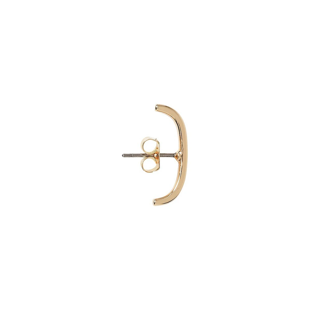 Goldplated Stud Earring