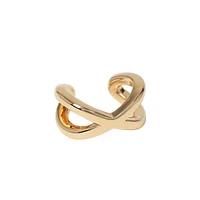 Goldtone Criss-Cross Ear Cuff