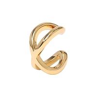 Goldtone Criss-Cross Ear Cuff