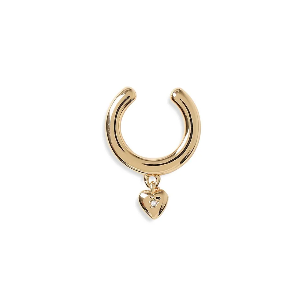 Gold Heart Ear Cuff