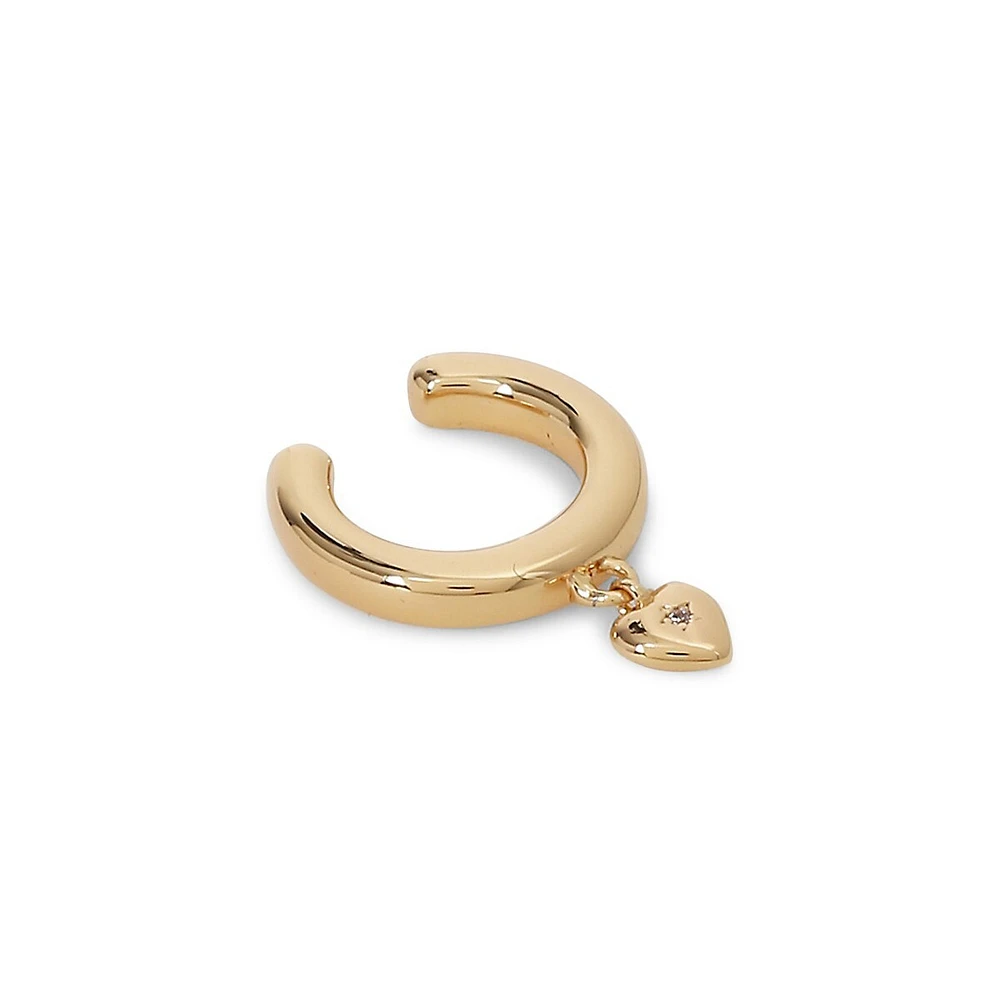 Gold Heart Ear Cuff