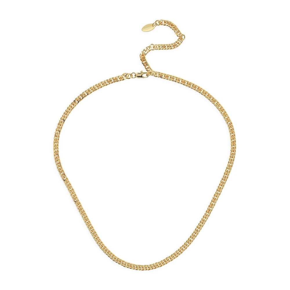 Goldplated Curb Chain Necklace - 18-Inch