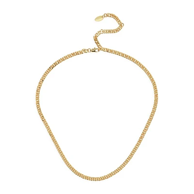 Goldplated Curb Chain Necklace - 18-Inch