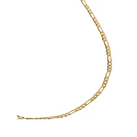 Goldplated Figaro Chain Necklace - 19-Inch