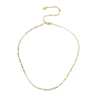 Goldplated Figaro Chain Necklace - 19-Inch