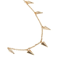 Goldplated Premium Spike Drop Necklace