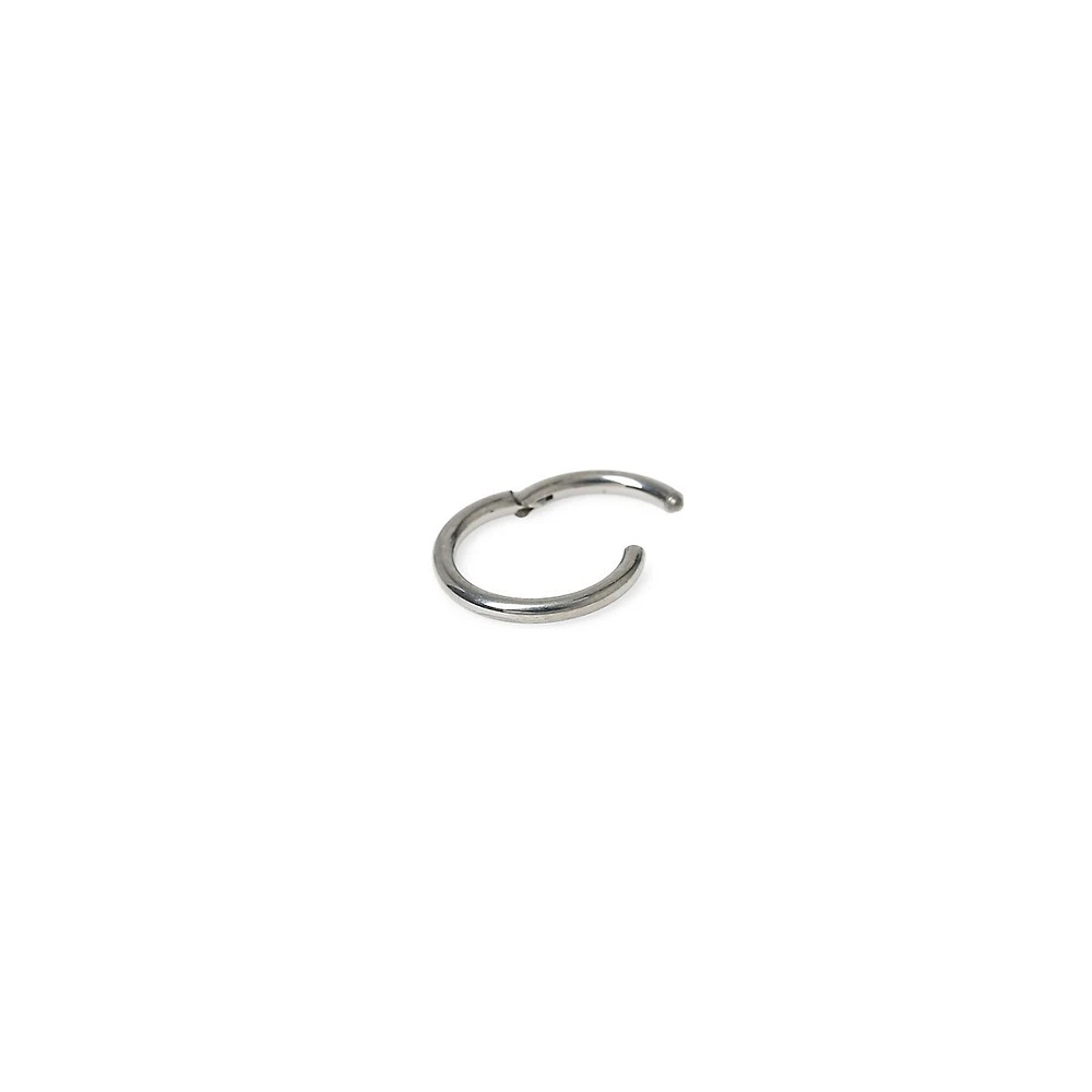 Titanium Hinged Ring Earring