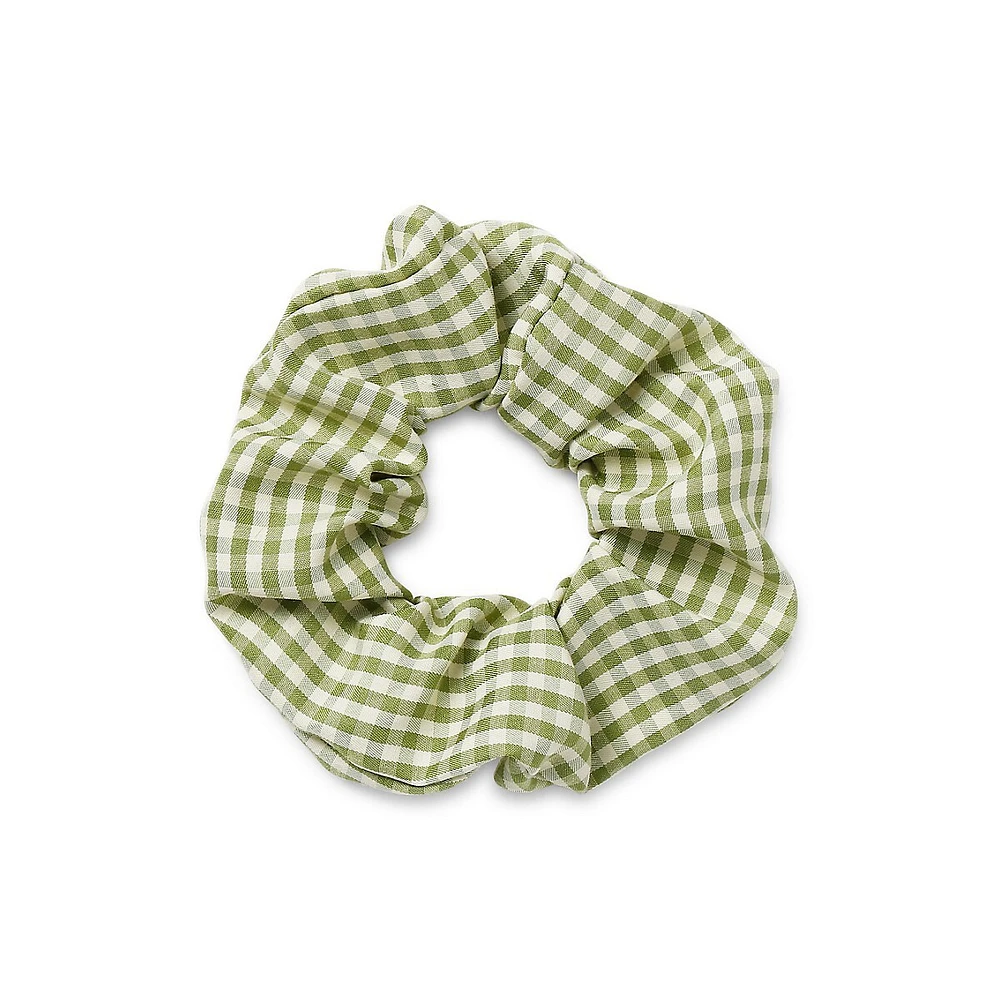 Gingham Checked Scrunchie