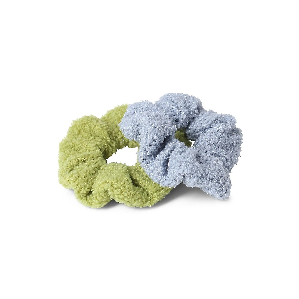 2-Piece Borg Scrunchie Set