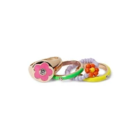 4-Piece Bright Rings Set