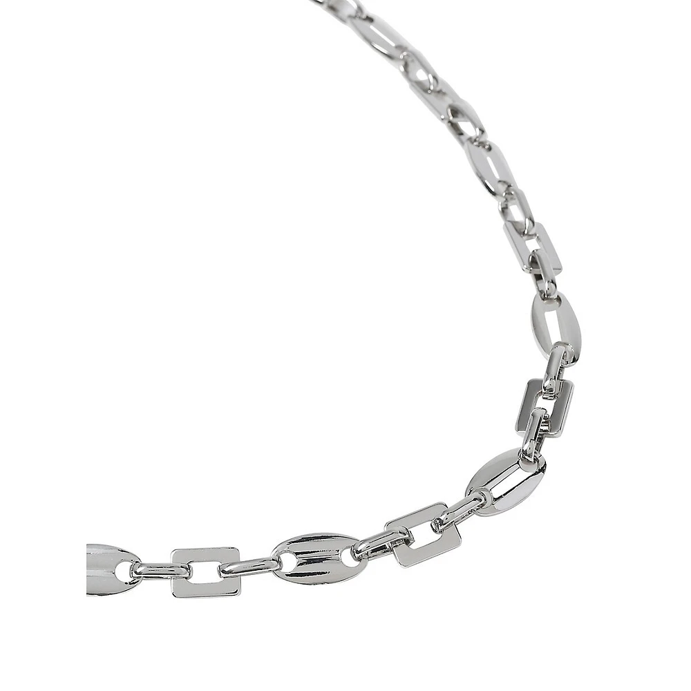 Silvertone Link Chain Necklace