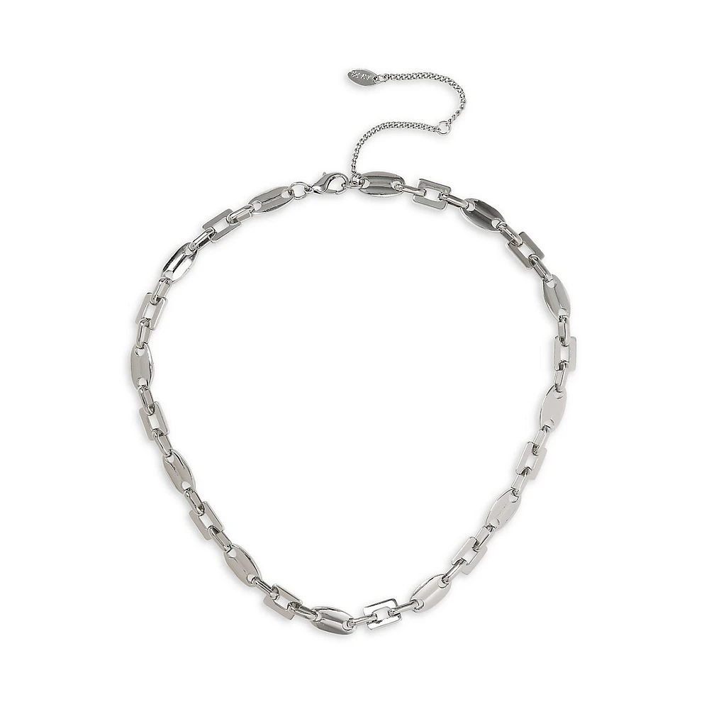 Silvertone Link Chain Necklace
