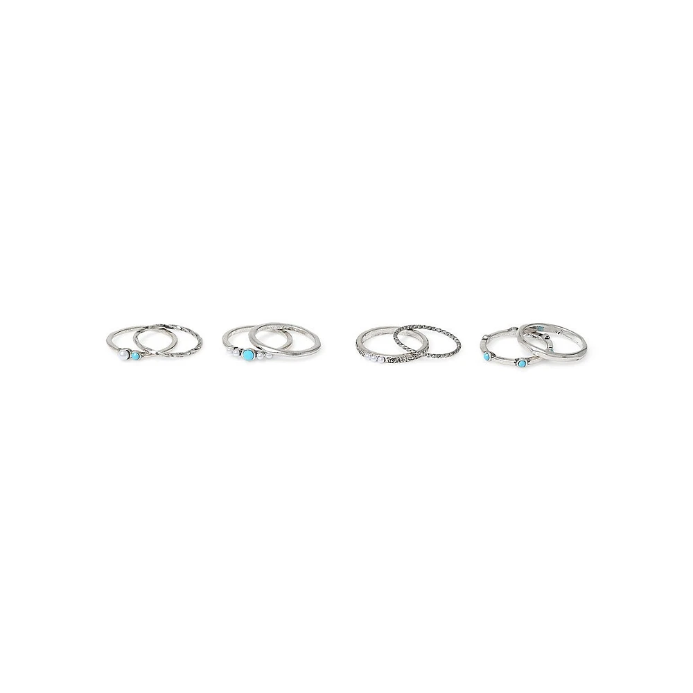 Stone Stacking Rings 8-Pack