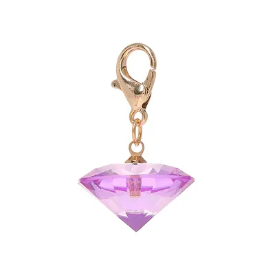 Porte-bonheur avec diamant violet Luck