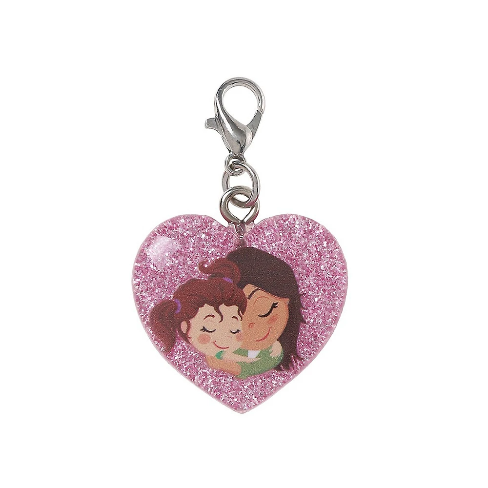 Luck Heart BFF Glitter Charm