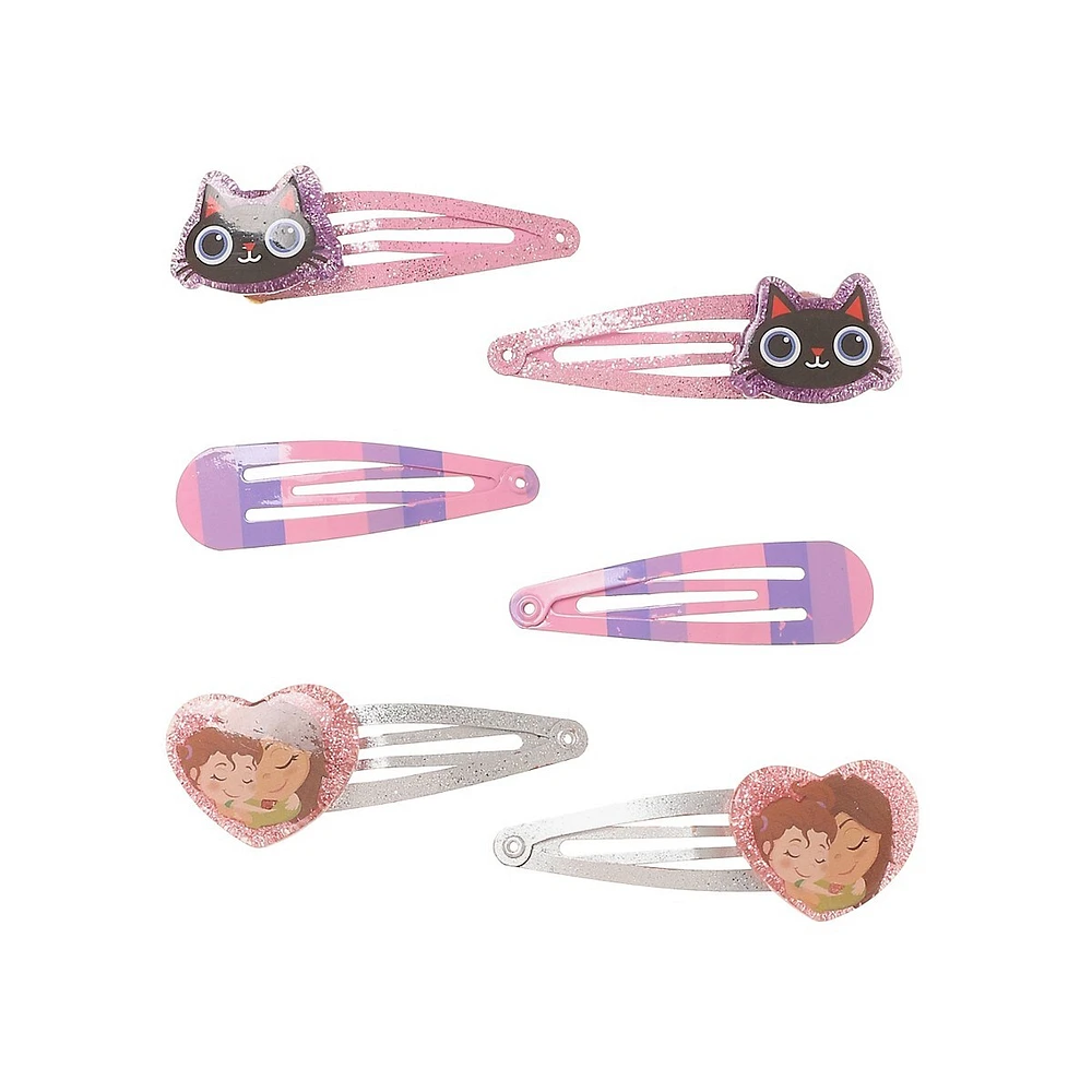 6-Piece Luck Snap Hair Clip Set