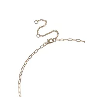 Goldtone Strength-Charm Necklace