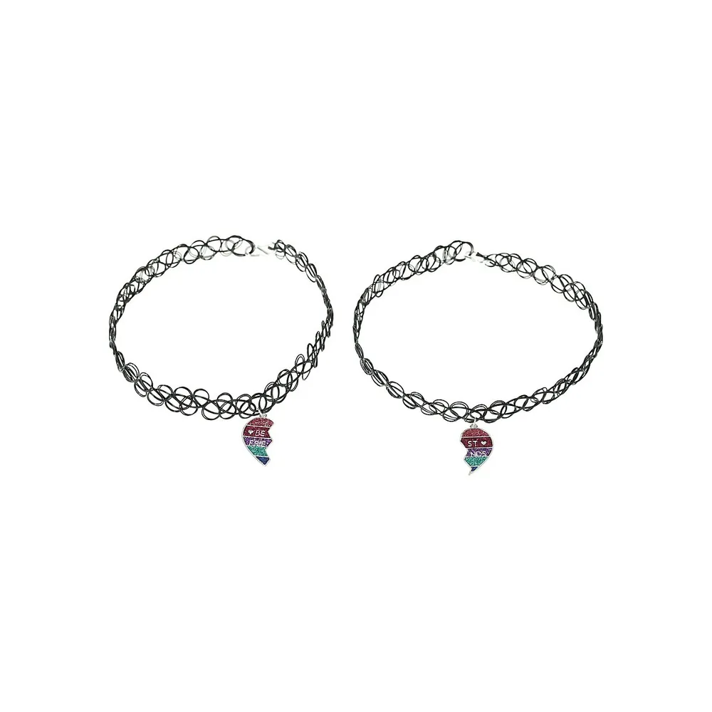 2-Piece Bff Tattoo Choker