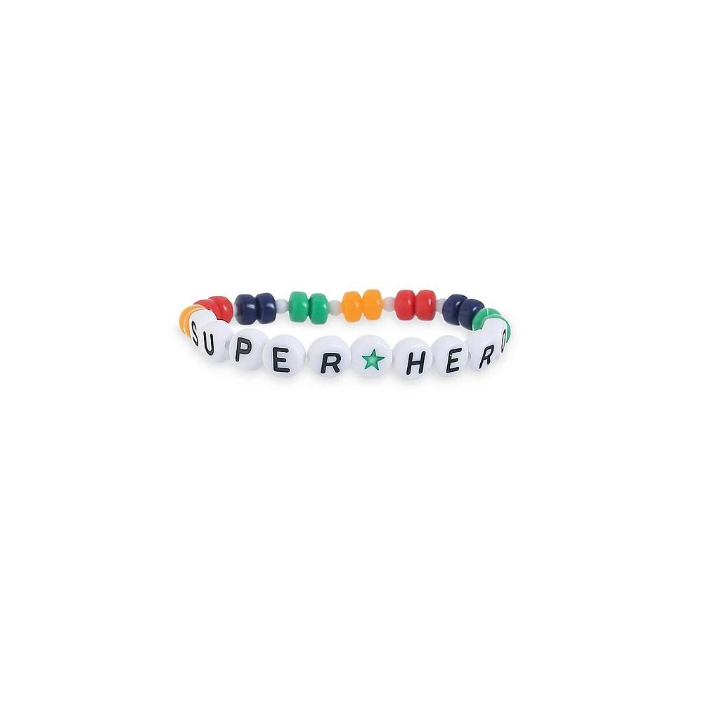 Kid's Believe Beaded Super Hero Bracelet