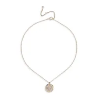 Goldtone & Crystal Aries Horoscope Ditzy Necklace