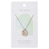 Goldtone & Crystal Taurus Horoscope Ditzy Necklace