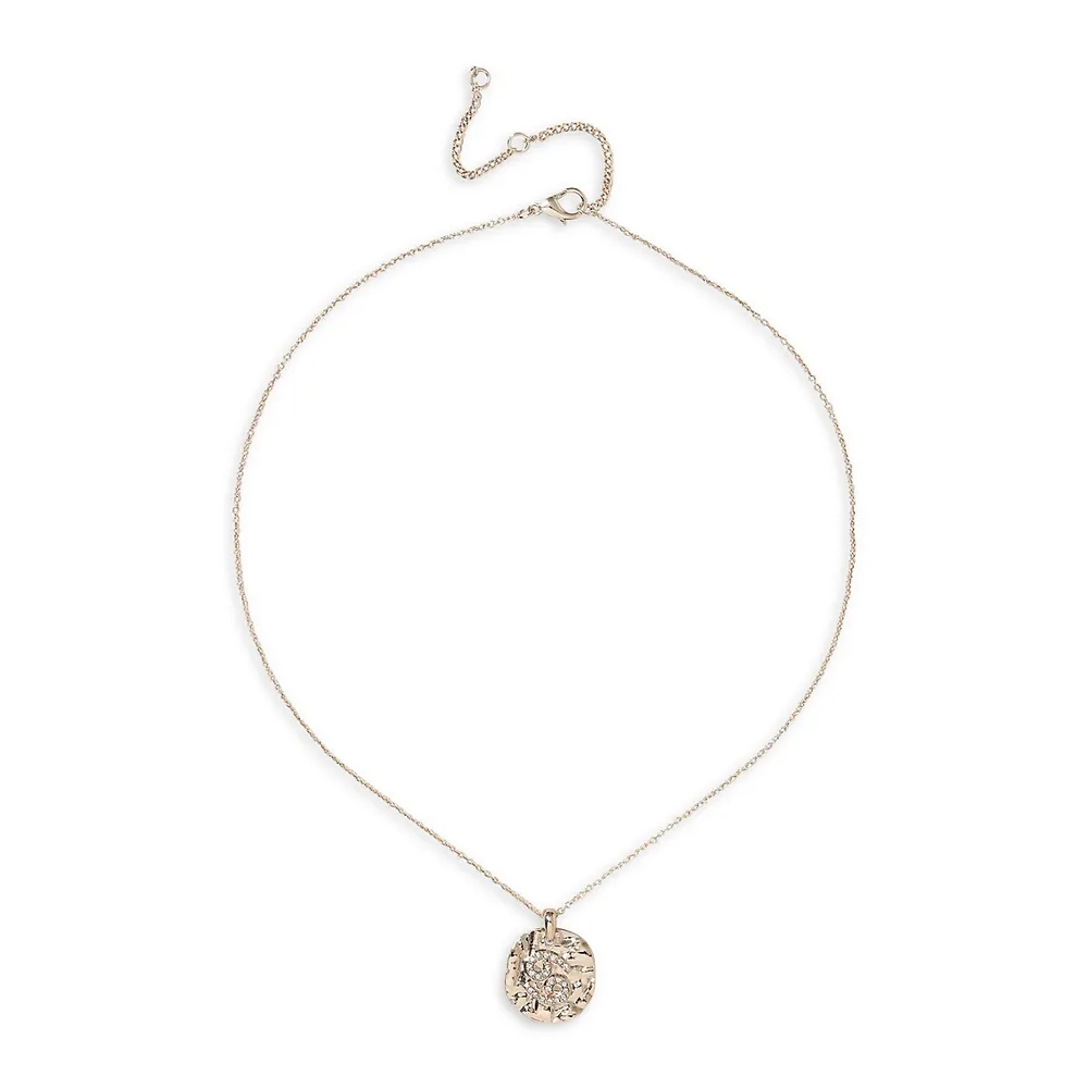 Goldtone & Crystal Cancer Horoscope Ditzy Necklace