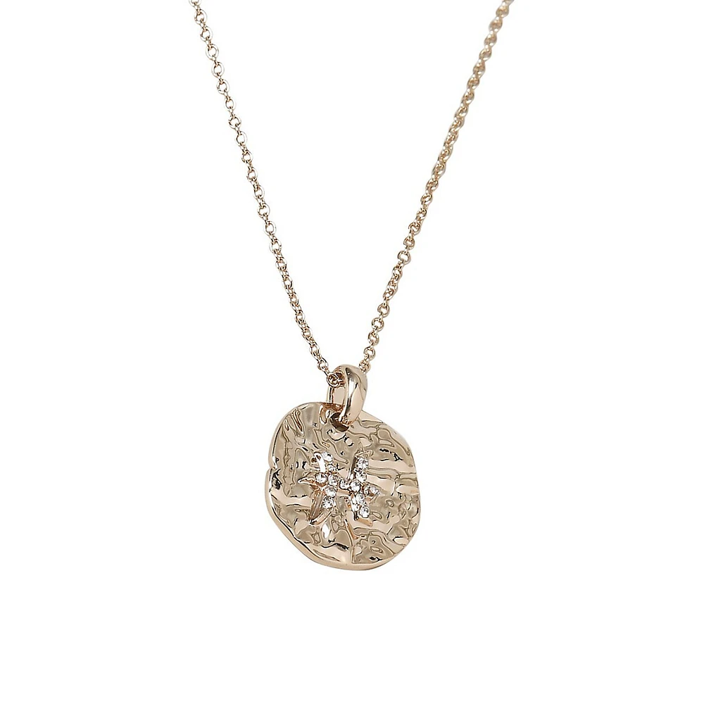 Goldtone & Crystal Pisces Horoscope Ditzy Necklace