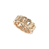 Goldtone Curb Chain Bangle