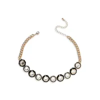 Goldtone Circle Colllar Necklace