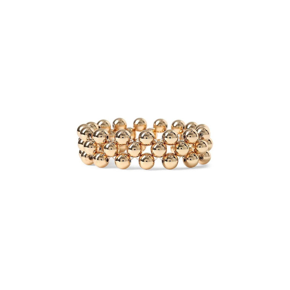 Goldtone Stretch Bracelet