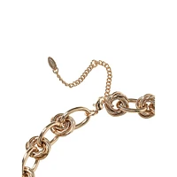 Goldtone Knotted Chain Necklace