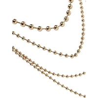 Mixed-Metal Multi-Row Ball Chain Necklace