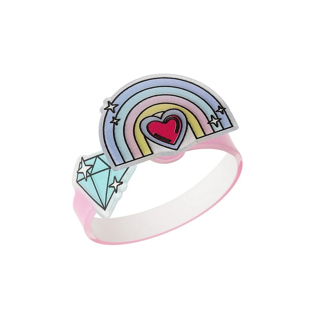 Kid's Rainbow Pastel Spinner Bracelet