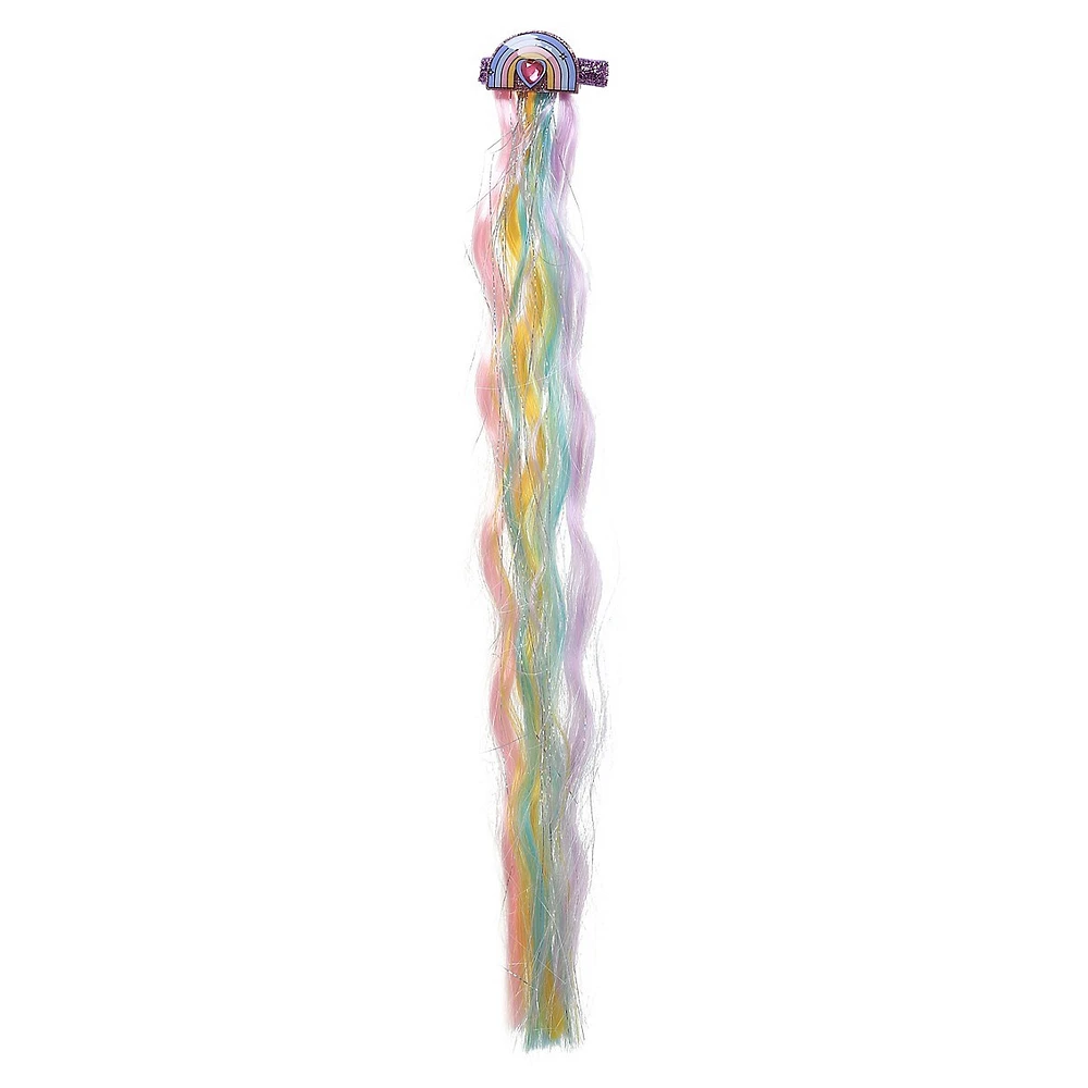 Kid's Pastel Rainbow Fake Hair Clip