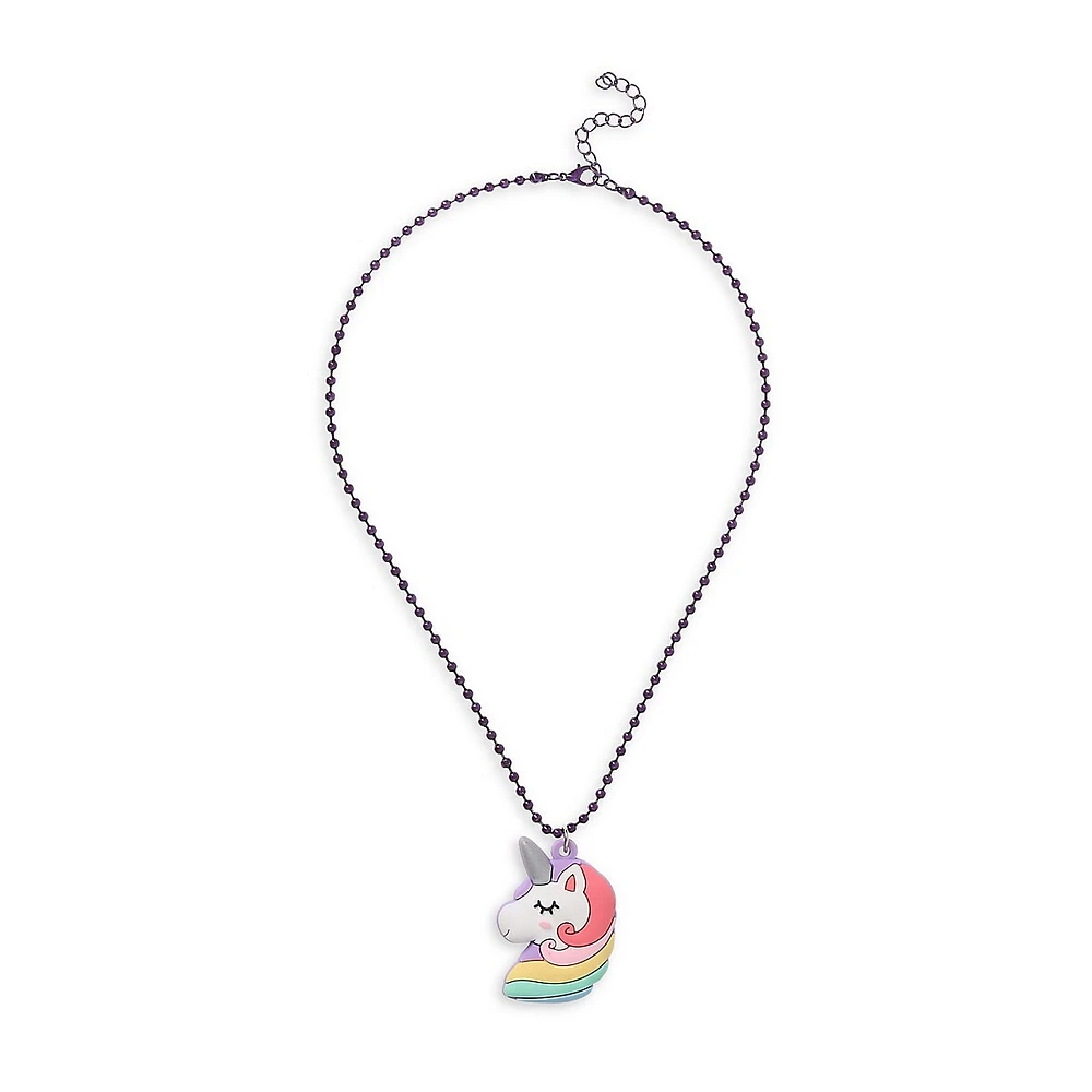 Kid's Blacktone Unicorn Squishy Necklace