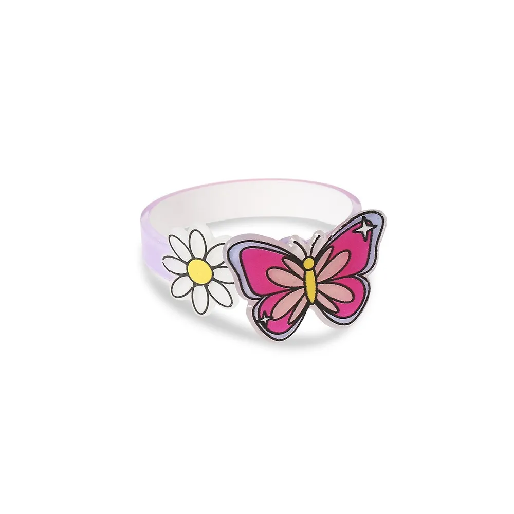 Kid's Butterfly Spinner Bracelet