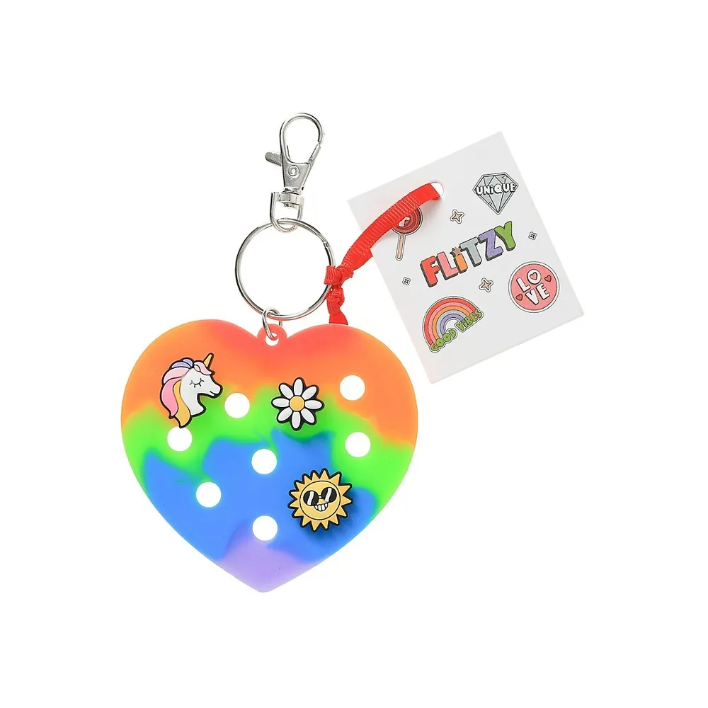 Kid's Bright Heart Keychain