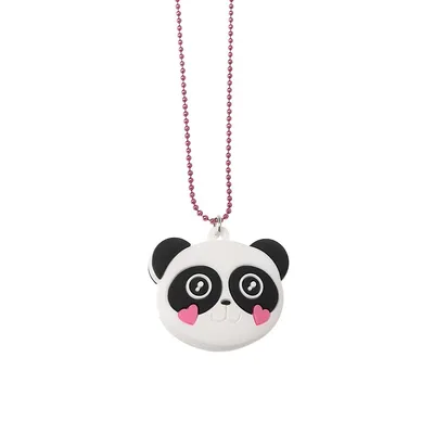 Kid's Goldtone Squishy Panda Necklace