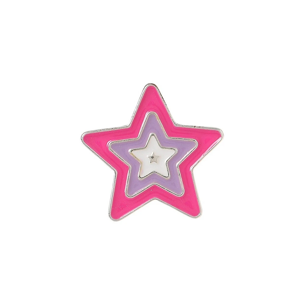 Kid's Stainless Steel Star Spinner Ring