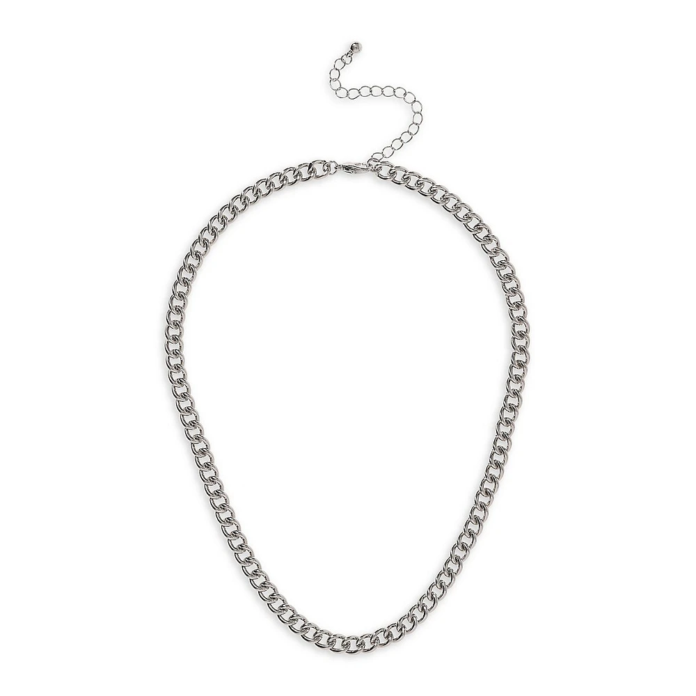 Kid's Silvertone Chain Necklace