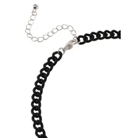 Kid's Black-Tone Chain-Link Necklace