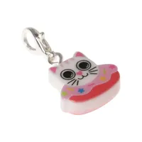 Kid's Cat In A Donut Charm