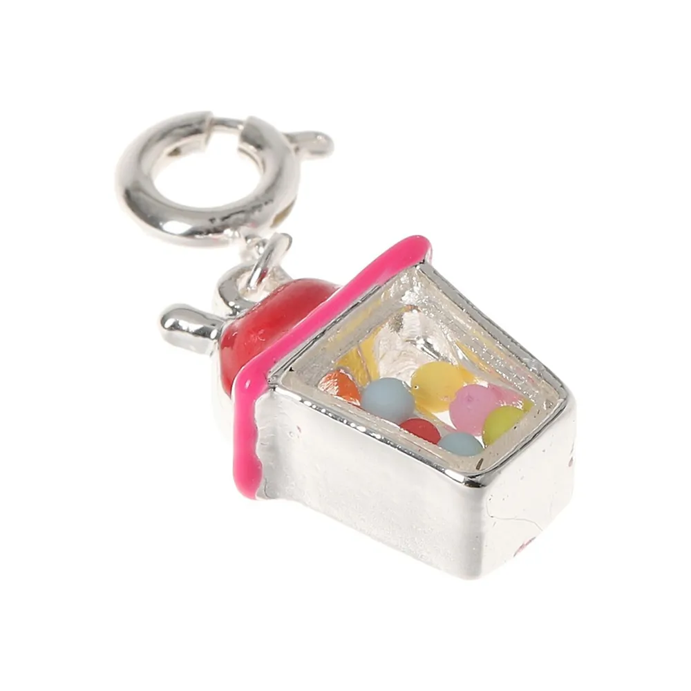 Kid's Silvertone Bubble Cup Shaker Charm