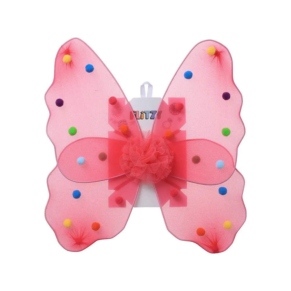 Kid's Pom-Pom Tulle Wings