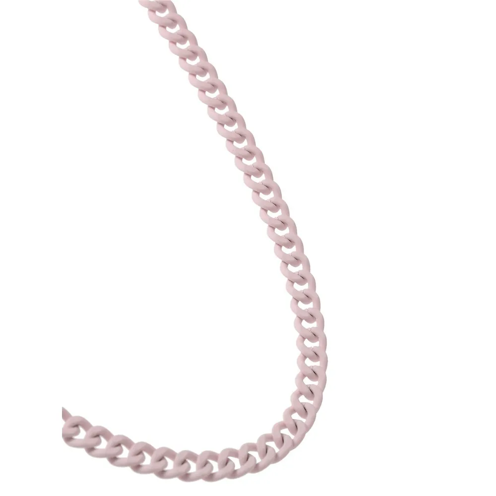 Kid's Pink-Tone Matte Chain Necklace