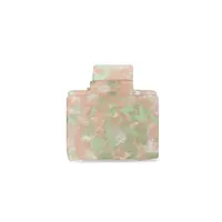 Pastel Marble-Effect Square Hair Claw Clip