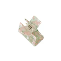 Pastel Marble-Effect Square Hair Claw Clip