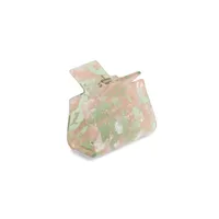 Pastel Marble-Effect Square Hair Claw Clip