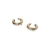 Freshwater Pearl & Goldtone Hoop Earrings